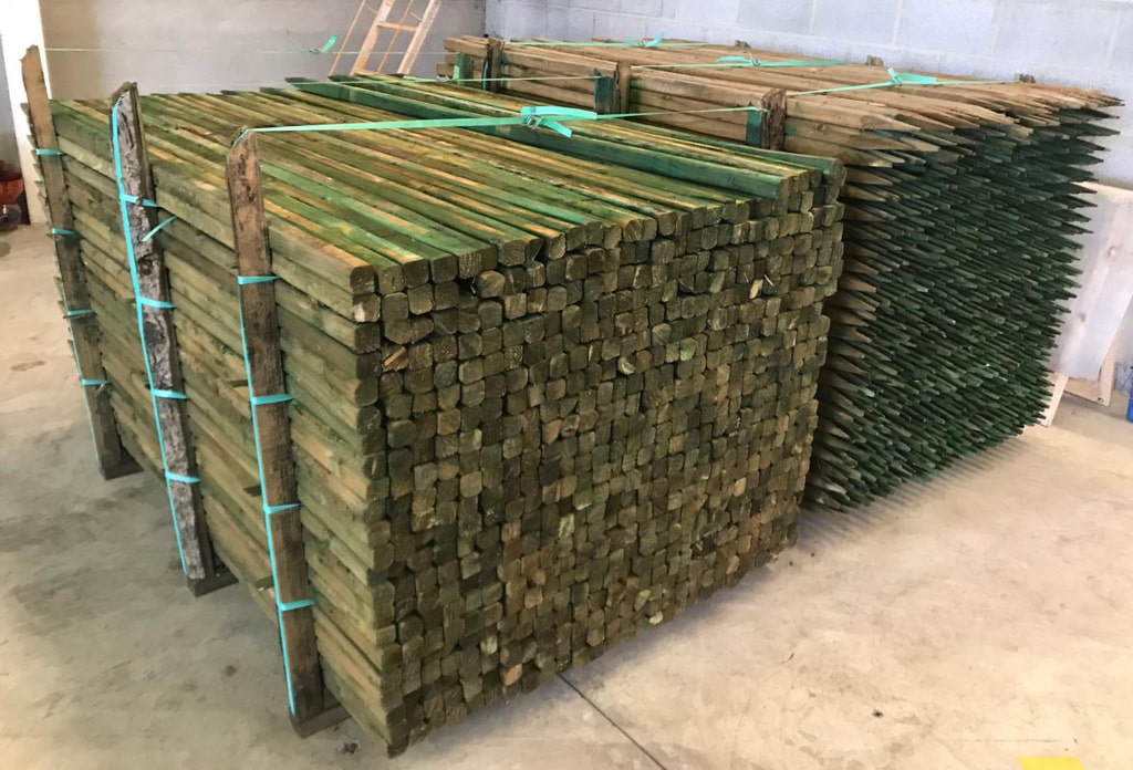 Tutor de madera tratada 1700X40mm